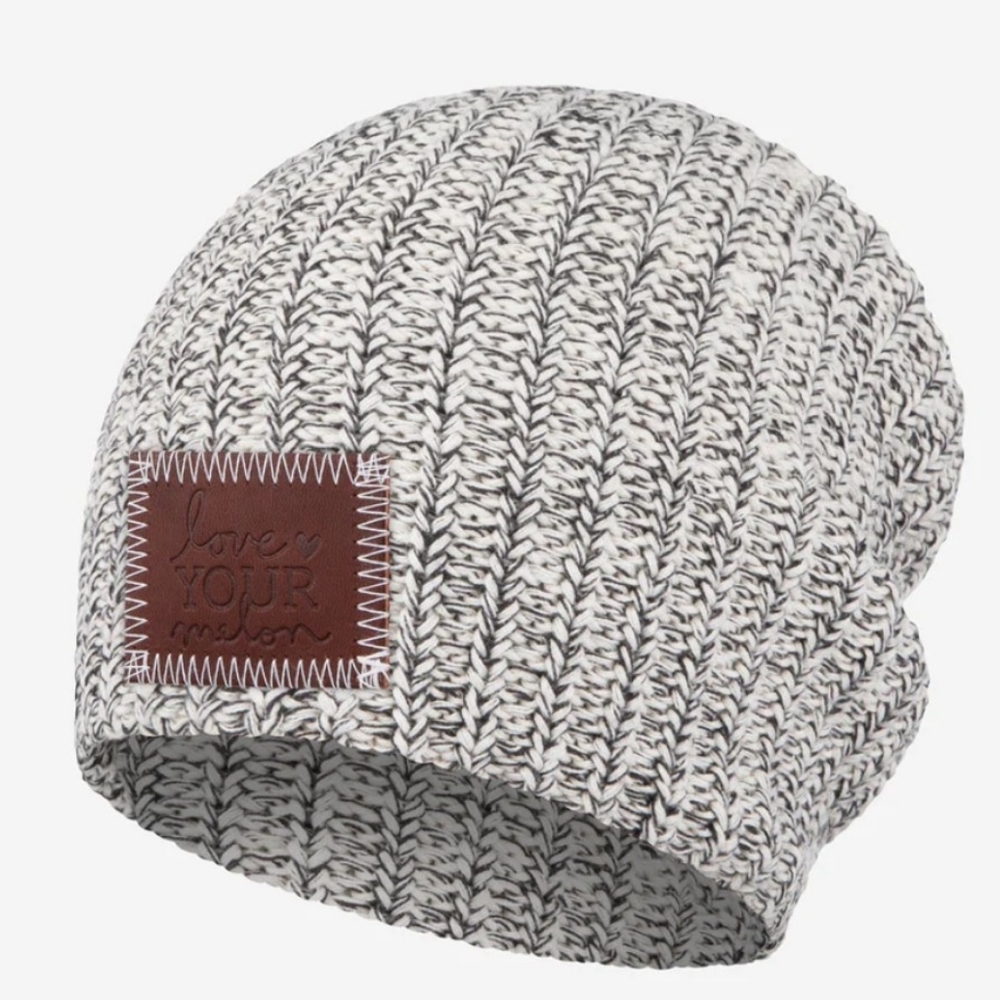 Love Your Melon Black Speckled Beanie